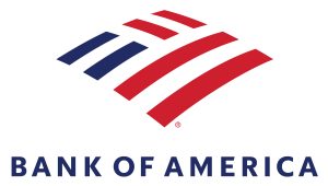 Bank of America logo with flag