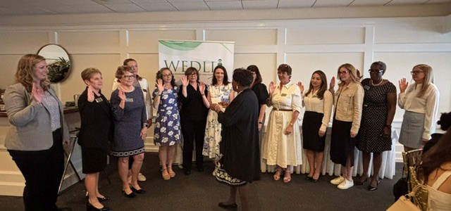 WEDLI board members being inducted by Hon. Andrea Phoenix