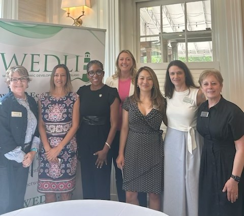 WEDLI board members with Senators Monica Martinez and Siela Bynoe